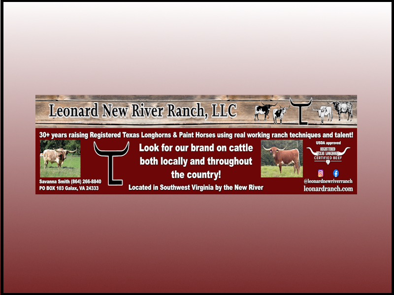 Click or tap to open. Logo-Leonard New River Ranch